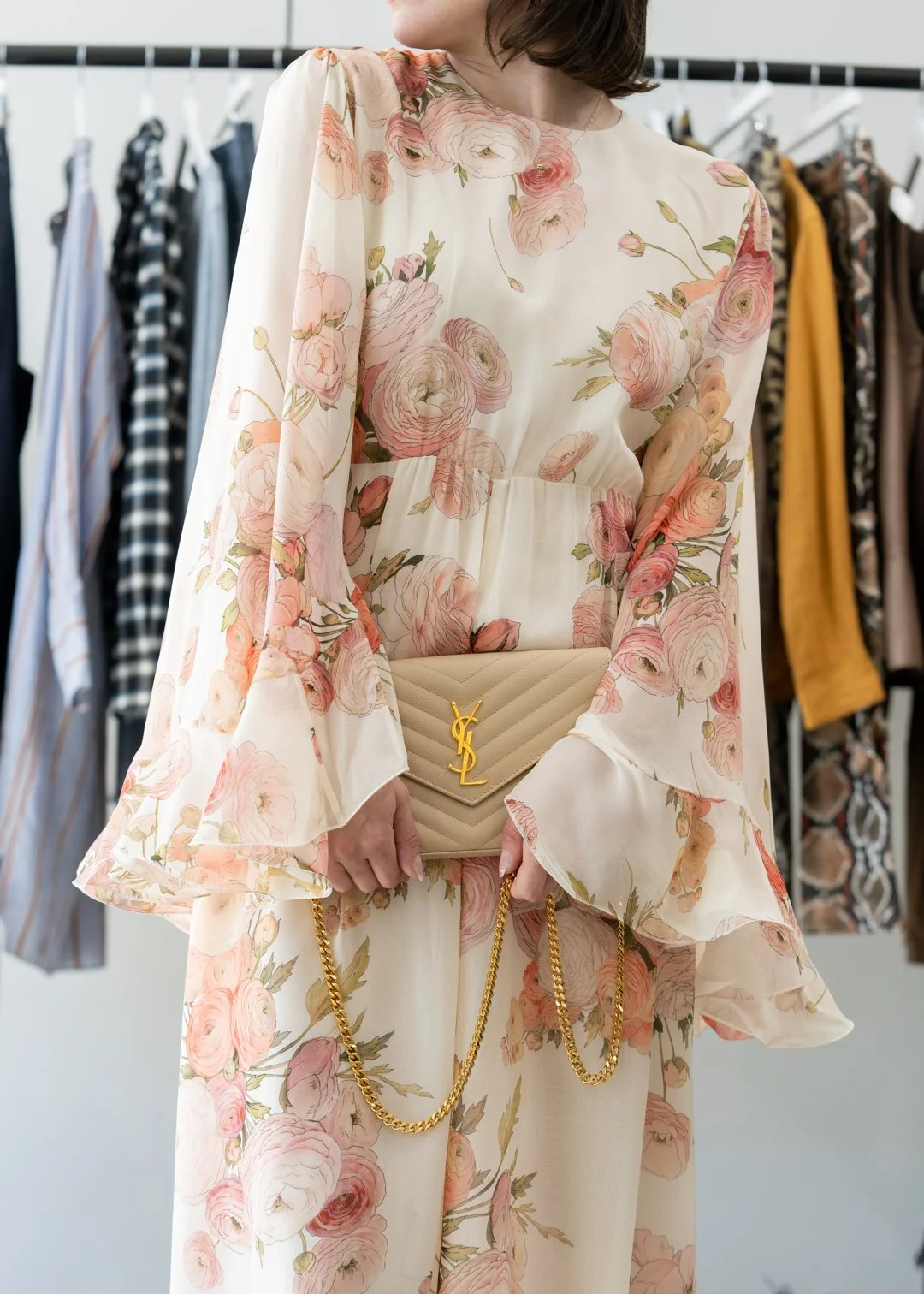 Printed chiffon 2025 dress designs